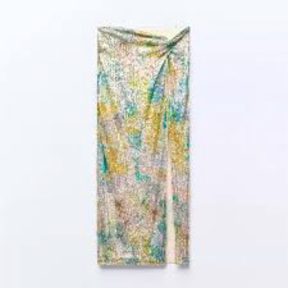Zara BNWT sequin skirt multicolor size xs